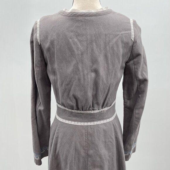 Noa Noa Colonial Salem Modesty Embroidered Lace Accent Costume Dress Size XS - Picture 6 of 8